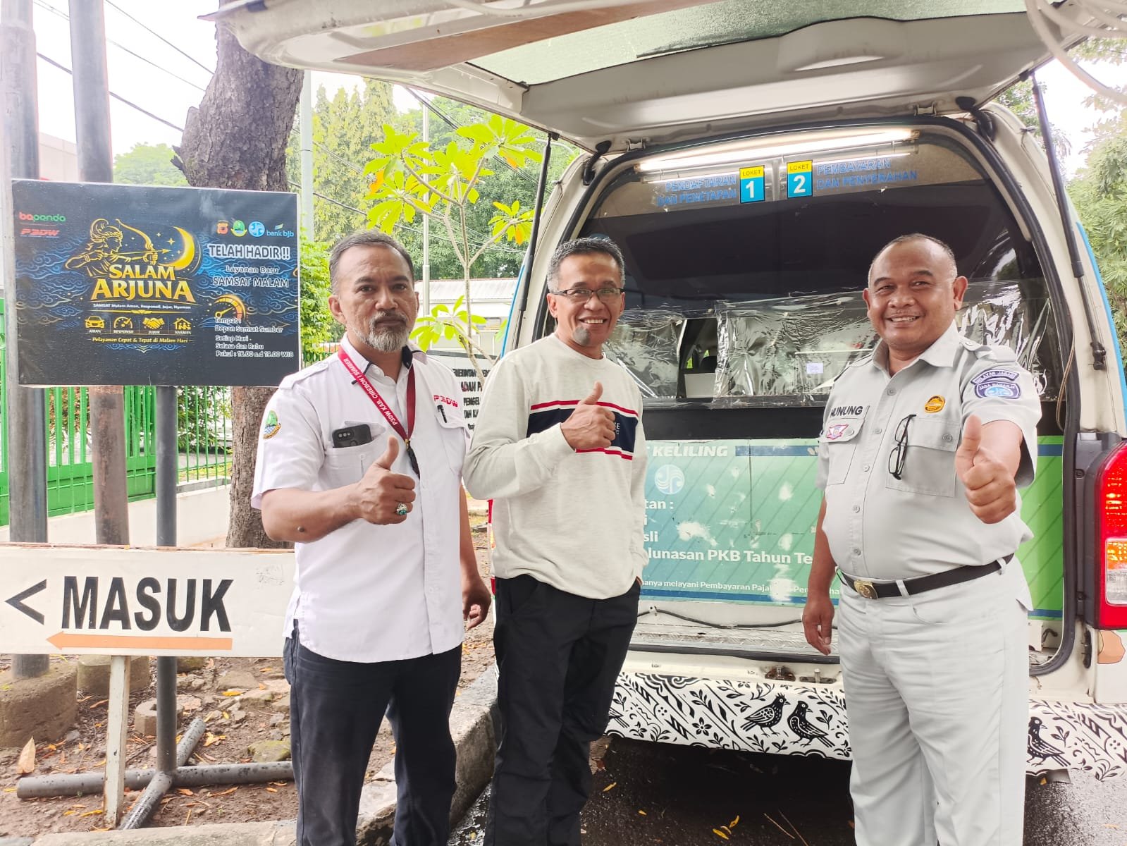 Peningkatan Kualitas Pelayanan Publik, Jasa Raharja Cabang Cirebon dan Tim Pembina Samsat Cirebon Kota, Kab Cirebon, Ciledug dan Kuningan  Gelar Samsat Night
