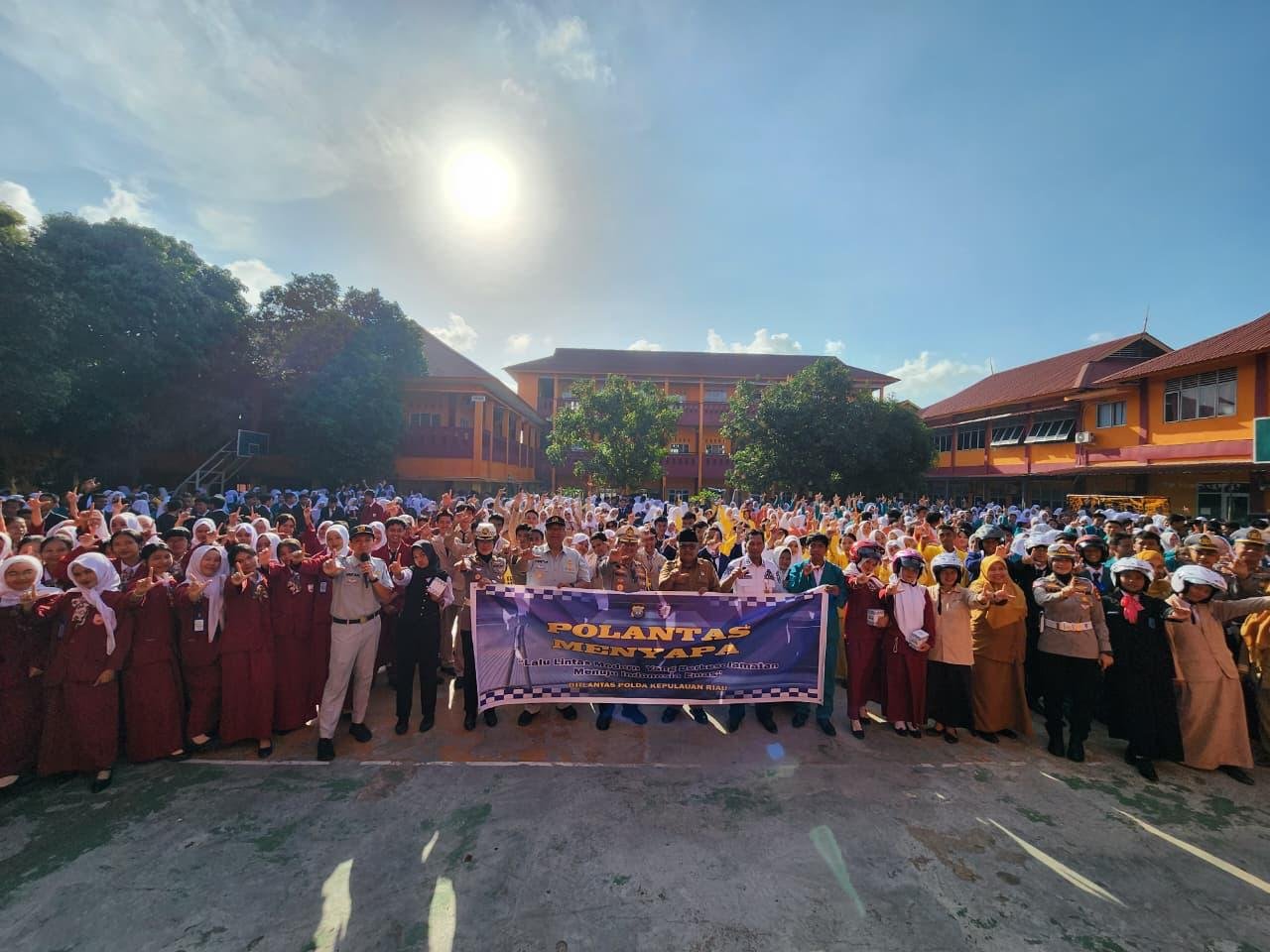 Tekan Kecelakaan Wilayah Batam Kota, Jasa Raharja dan Polda Kepri Gelar Program Sosialisasi Keselamatan Lalin di SMKN 2 Kota Batam