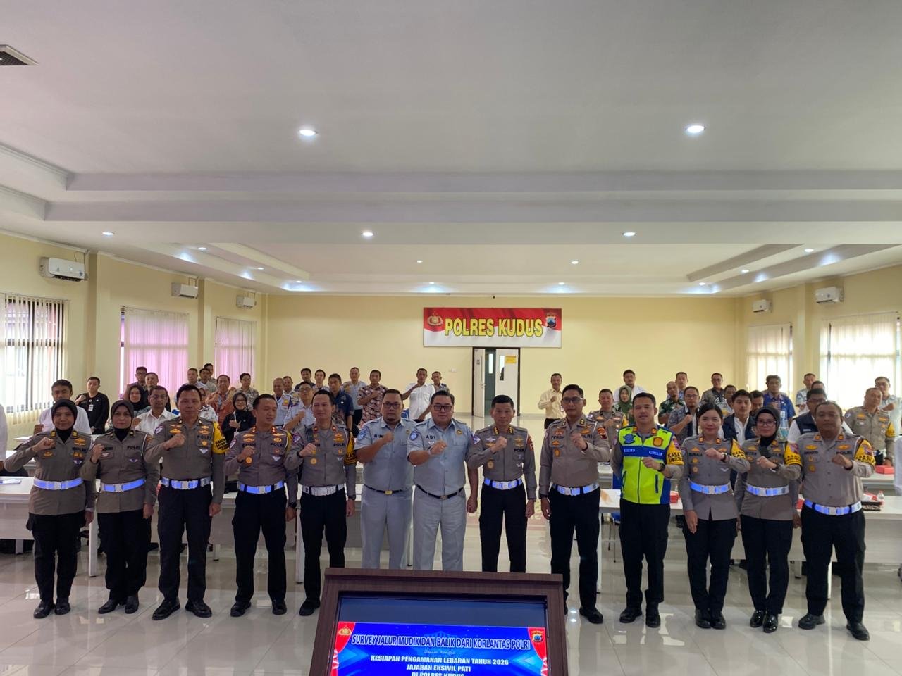 Persiapan Lebaran 2026: Korlantas Polri dan Jasa Raharja Gelar Penelitian Terpadu Jalur Mudik di Mapolres Kudus