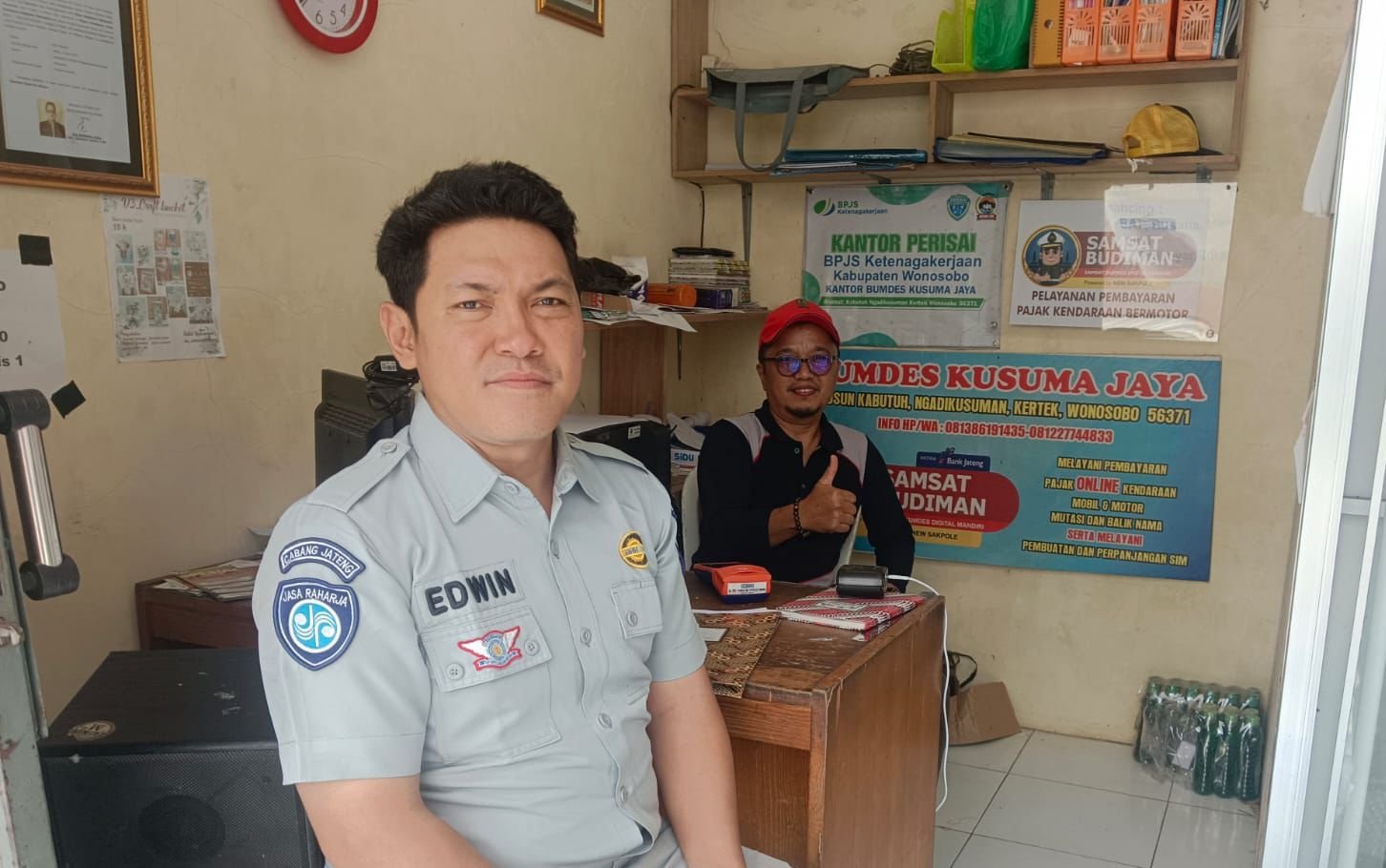 Jasa Raharja Cabang Wonosobo Perkuat Optimalisasi Samsat Budiman melalui Monitoring BUMDes Kusumajaya
