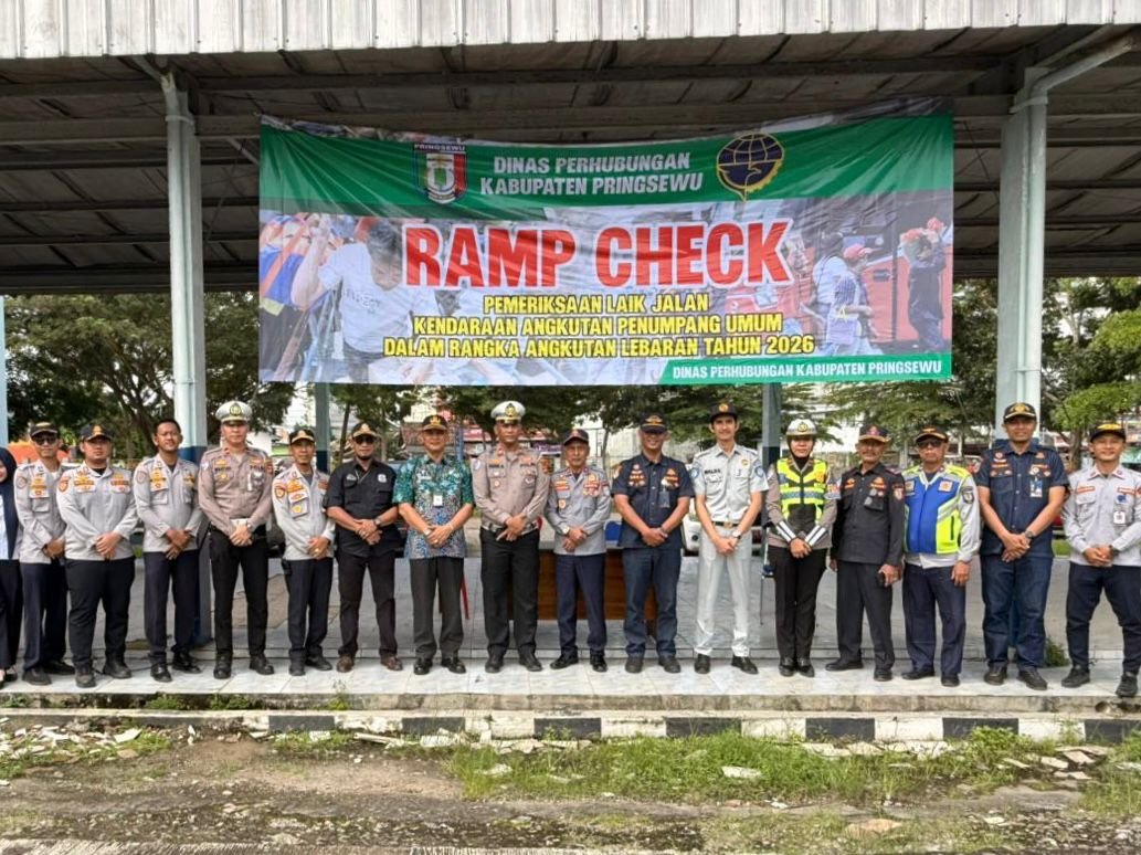 Ramp Check Armada Angkutan Lebaran 2026 di Terminal Gading Rejo, Jasa Raharja dan Stakeholder Pastikan Kelaikan Kendaraan