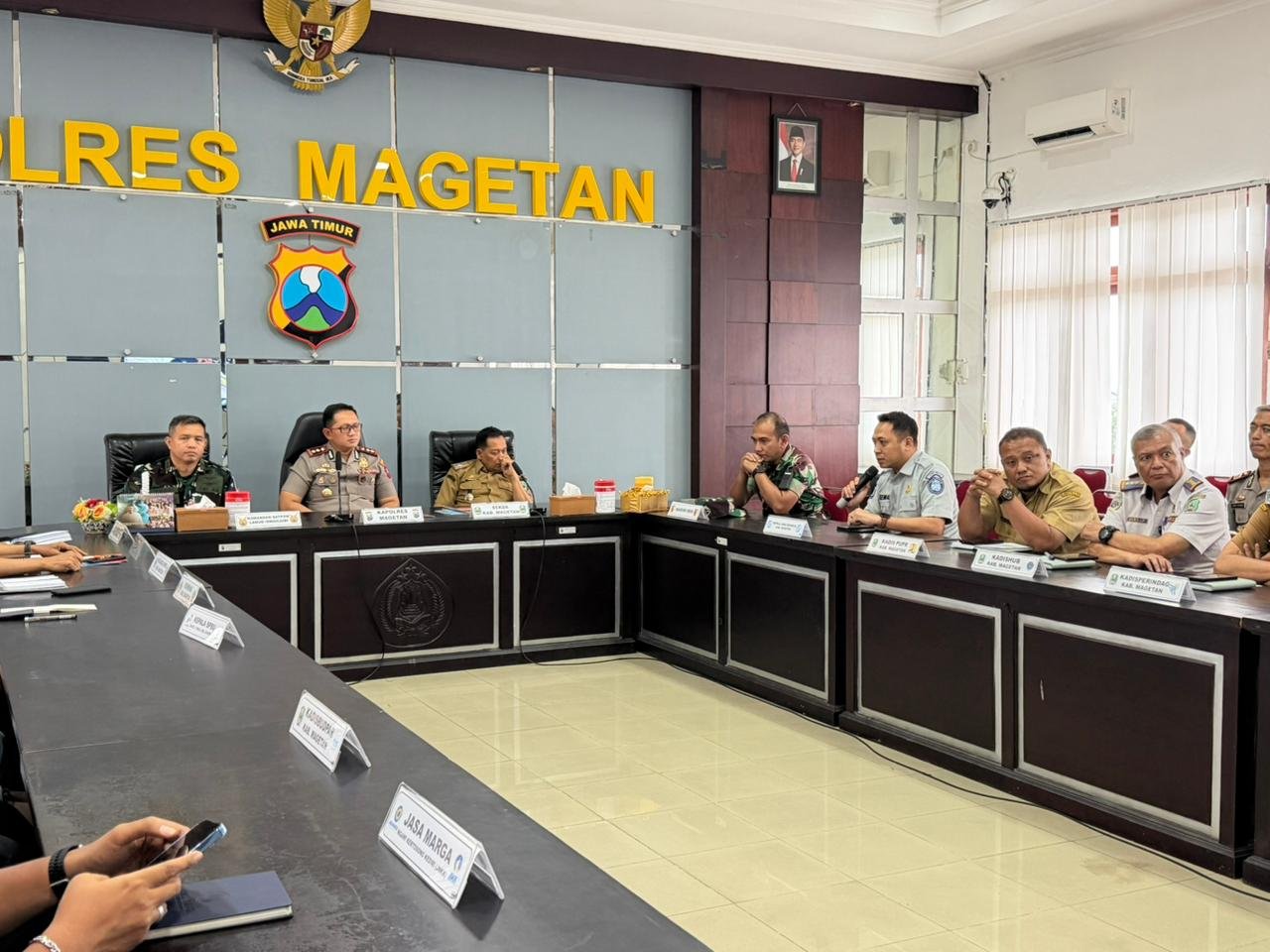 Polres Magetan Gelar Rapat Koordinasi Lintas Sektor Dalam Rangka Operasi Ketupat Tahun 2026