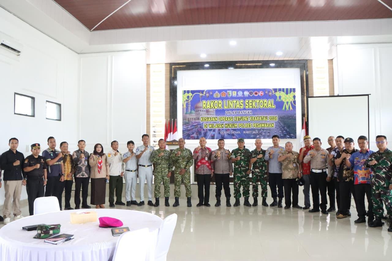 PJJR Samsat Pesawaran Hadiri Rakor Lintas Sektoral Kesiapan Operasi Ketupat Krakatau 2026