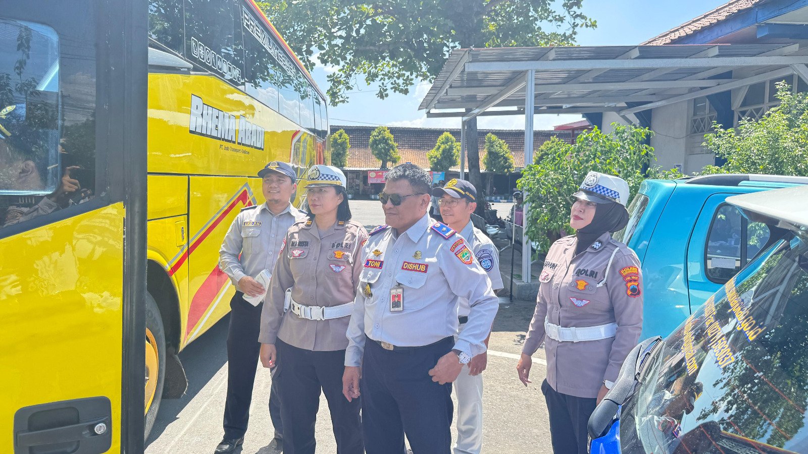Sinergi Keselamatan: Dishub, Satlantas, dan Jasa Raharja Laksanakan Ramp Check Gabungan di Terminal Sukoharjo