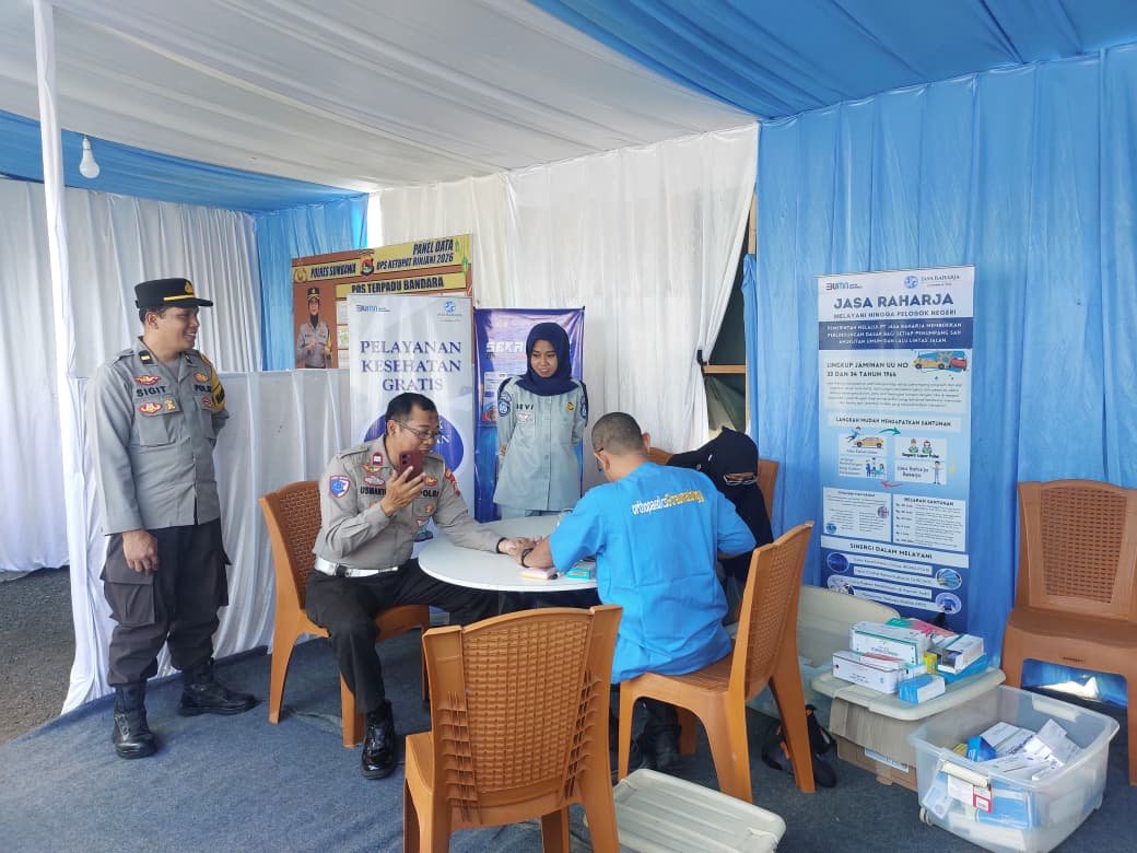 Tingkatkan Keselamatan Perjalanan, Jasa Raharja Sumbawa Hadirkan Layanan Kesehatan Gratis di Posko Bandara