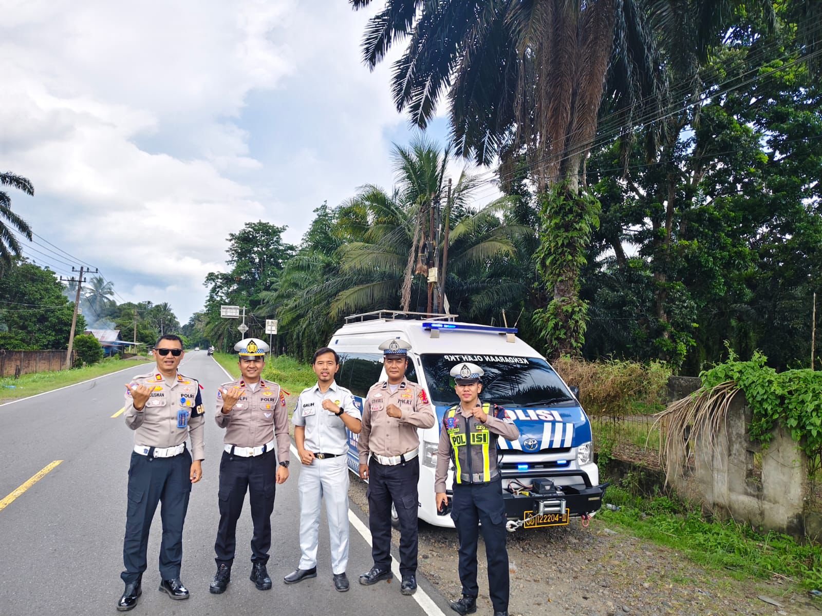 Jasa Raharja Sumatera Barat Bersama Polda Sumbar Lakukan Monitoring Daerah Rawan Kecelakaan di Pasaman Barat