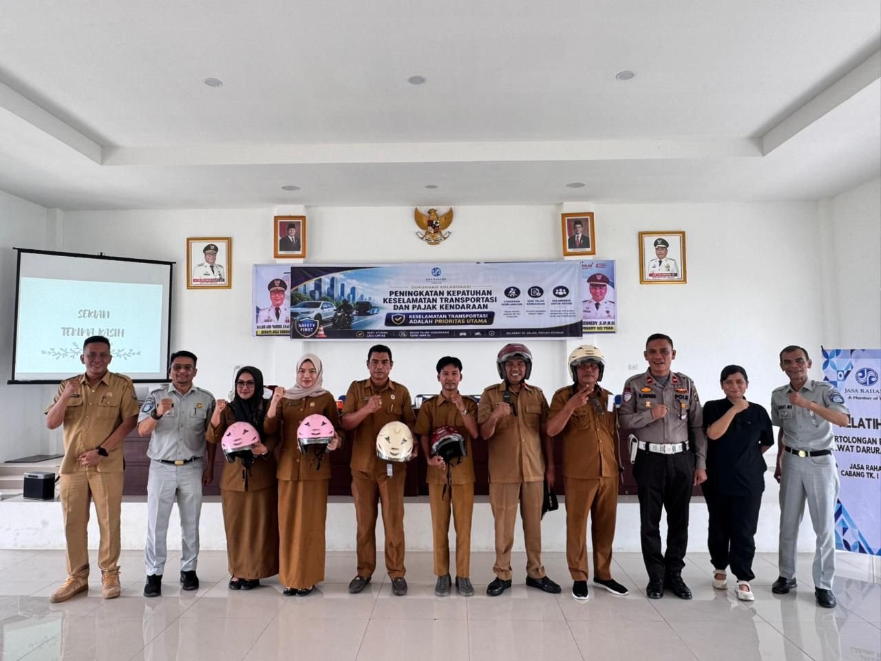 Giat Sosialisasi Peningkatan Kepatuhan Keselamatan Transportasi dan Pajak Kendaraan di Kecamatan Percut Sei Tuan