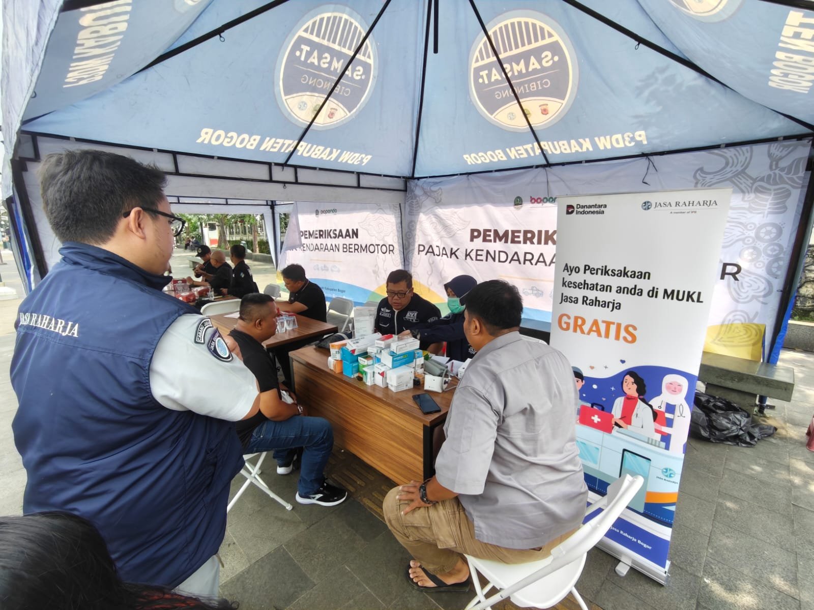 Jasa Raharja Bogor Hadirkan Layanan Pengobatan Gratis dalam Kegiatan Operasi Gabungan Samsat Kabupaten Bogor
