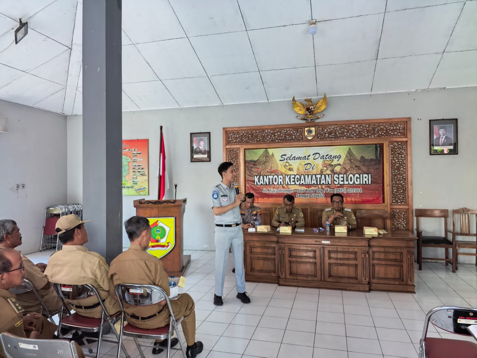 Aparatur Kecamatan & Desa Bergerak Bersama Ciptakan Keselamatan Transportasi di Selogiri, Wonogiri