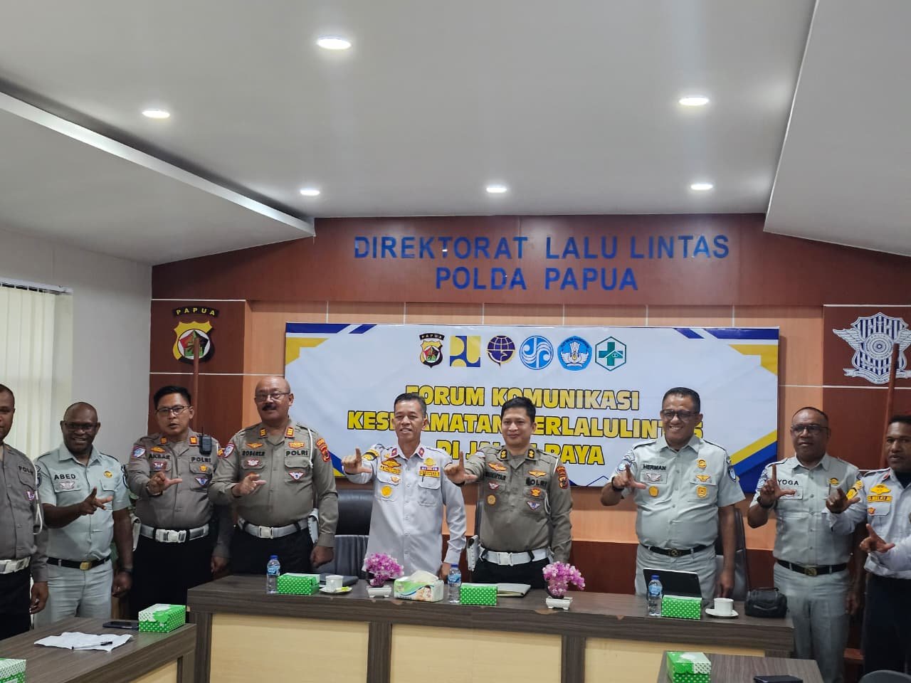 PT Jasa Raharja Kantor Wilayah Papua Hadiri Forum Komunikasi Keselamatan Berlalu Lintas, Perkuat Sinergi Antarinstansi