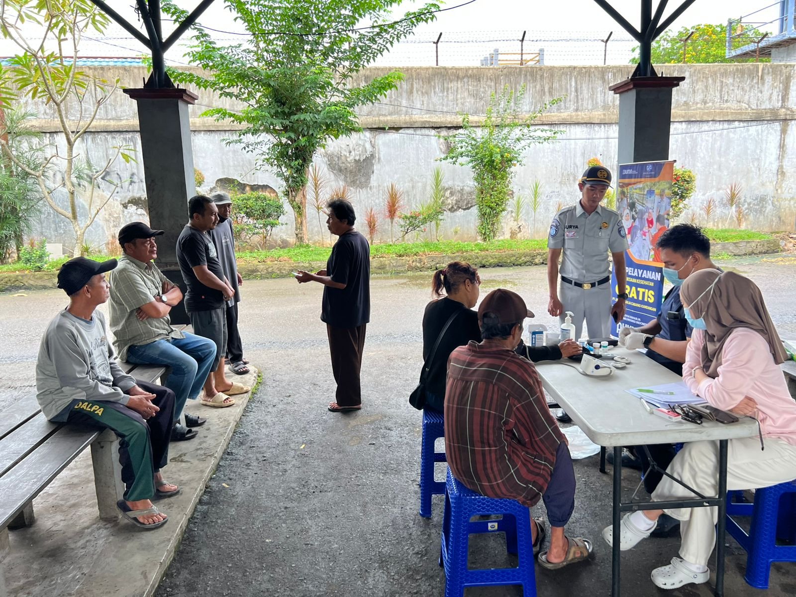PT Jasa Raharja Cabang Kandangan Gelar Pengobatan Gratis di Terminal Kota Kandangan