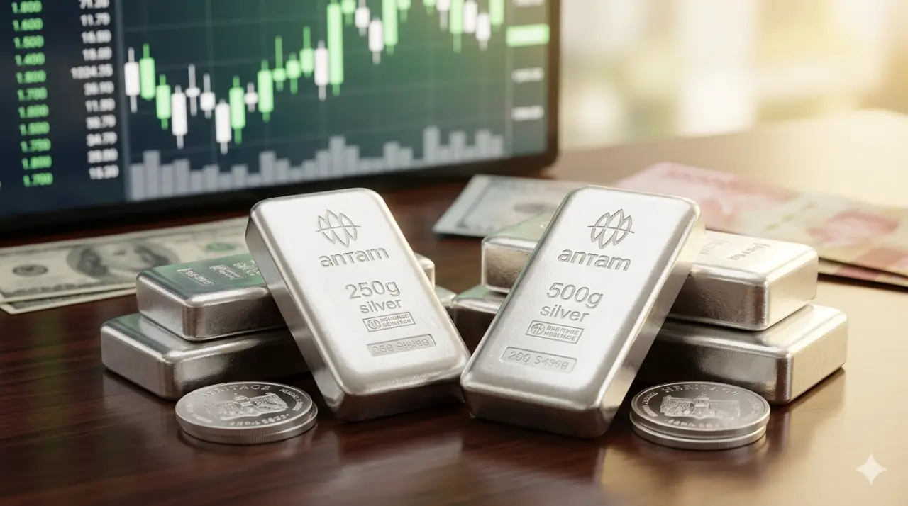 Harga Perak Antam Hari Ini Terkoreksi, Bertahan di Rp49.650 per Gram