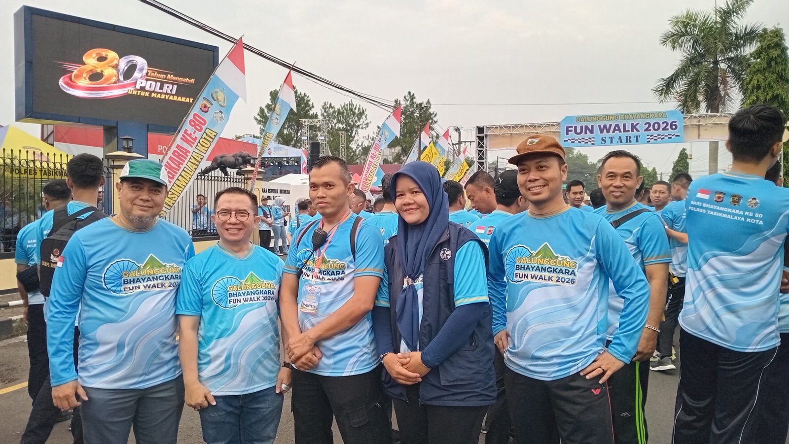 Semarakkan HUT Bhayangkara ke-80, Jasa Raharja Bersama P3D Wilayah Kota Tasikmalaya Ikuti Kegiatan Fun Walk 2026