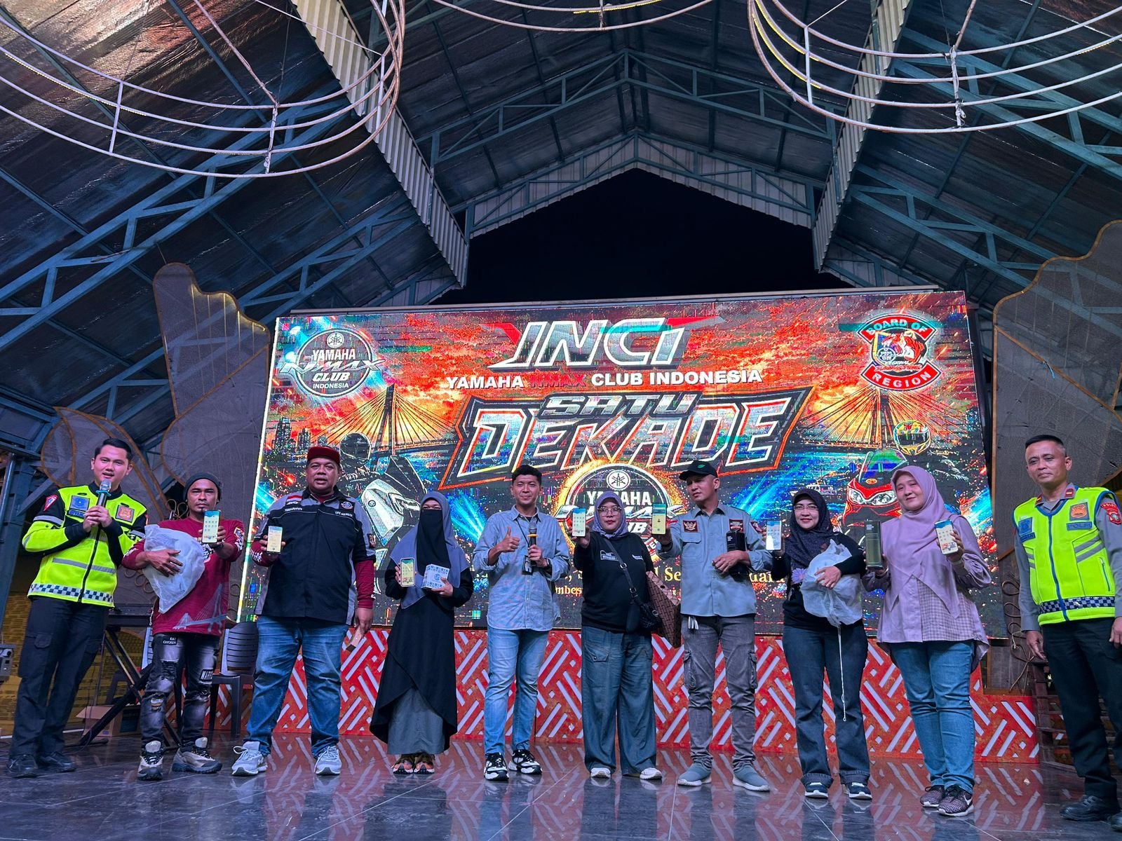 Jasa Raharja dan Ditlantas Polda Kepri Gelar Safety Driving dan sosialisasi Lapor Laka JR Ku bersama Komunitas YNCI (Yamaha N-Max Club Indonesia)