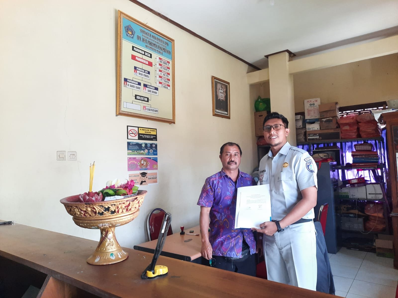 Perkuat Kepatuhan Pajak Kendaraan Bermotor, PT Jasa Raharja (Persero) Wilayah Bali Pererat Silaturahmi dengan LPD Desa Adat Pengembungan