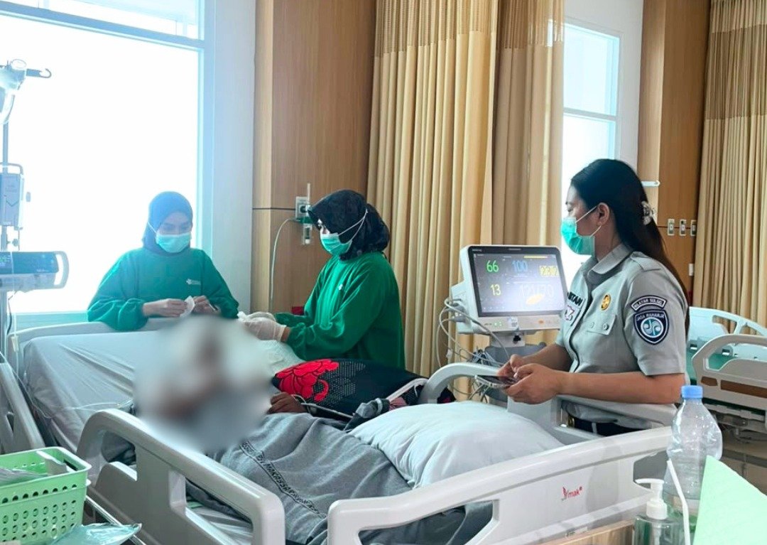 Jasa Raharja Sulsel Kunjungi dan Pastikan Santunan Korban Laka Lantas di RSUP Kemenkes CPI Makassar