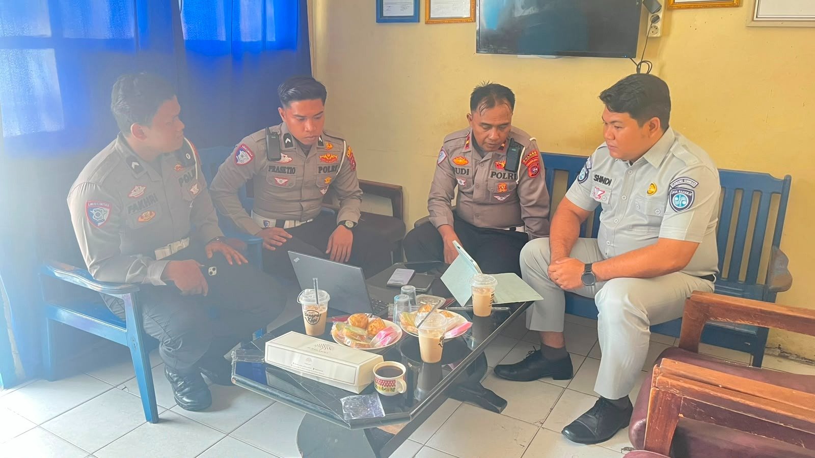 Jasa Raharja Sumbar Sinkronkan Data Kecelakaan Bersama Unit Gakkum Polres Sijunjung
