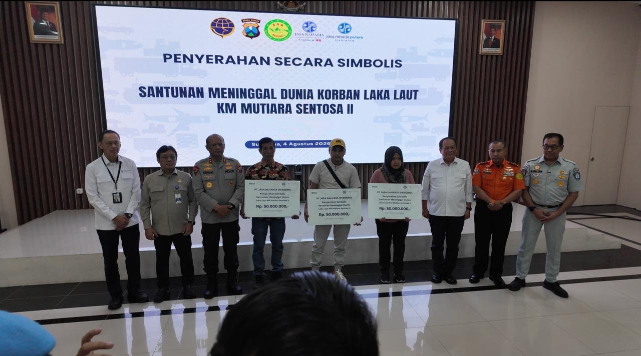 Direktur Utama Jasaraharja Putera Tinjau Langsung Penanganan Korban Kebakaran KMP Mutiara Sentosa II dan Serahkan Santunan Klaim, Pastikan Perlindungan Korban Berjalan Optimal