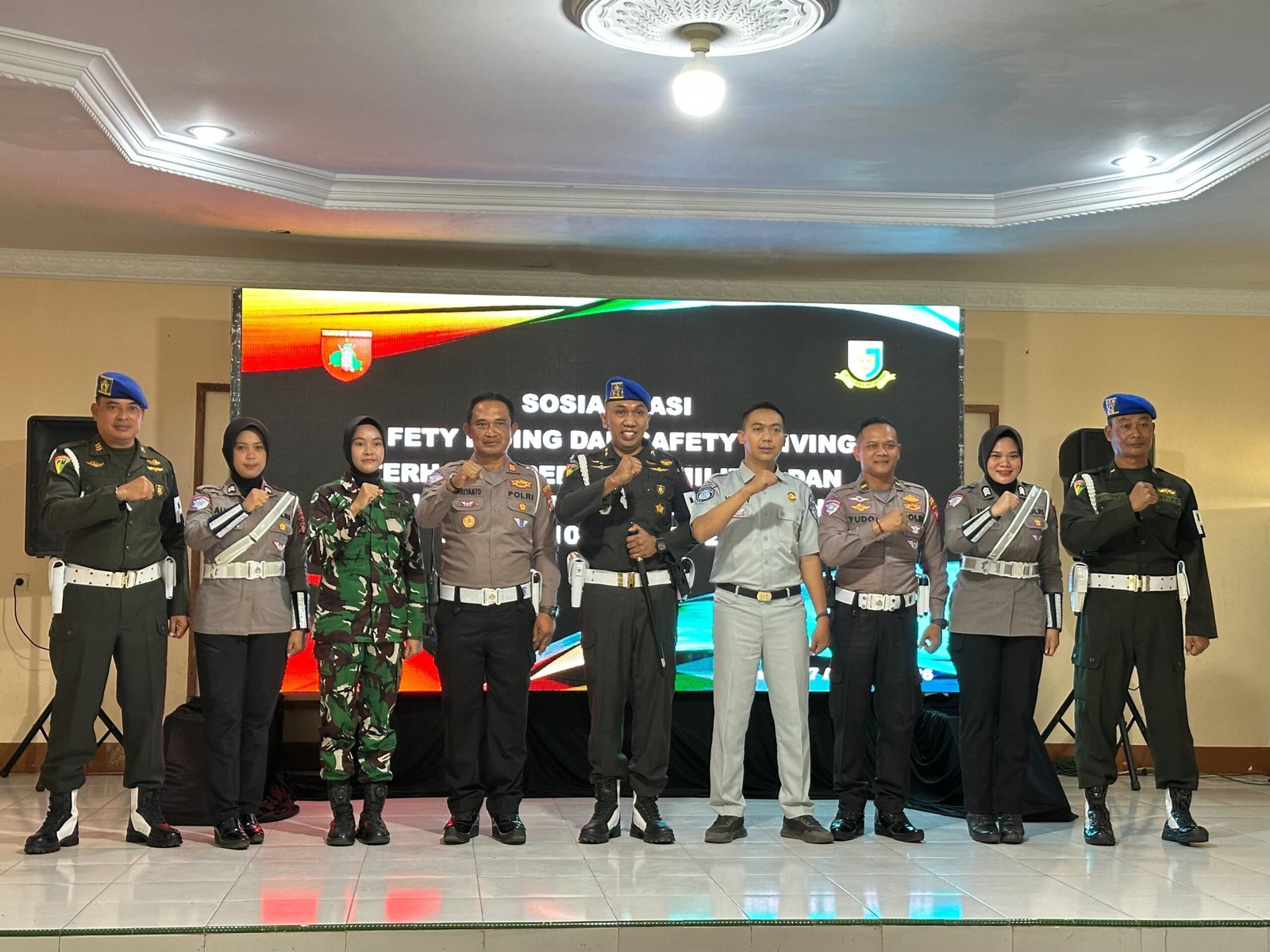 Jasa Raharja Kalteng dan Satlantas Polres Kotim Edukasi Safety Riding kepada Personel Korem 102/Panju Panjung