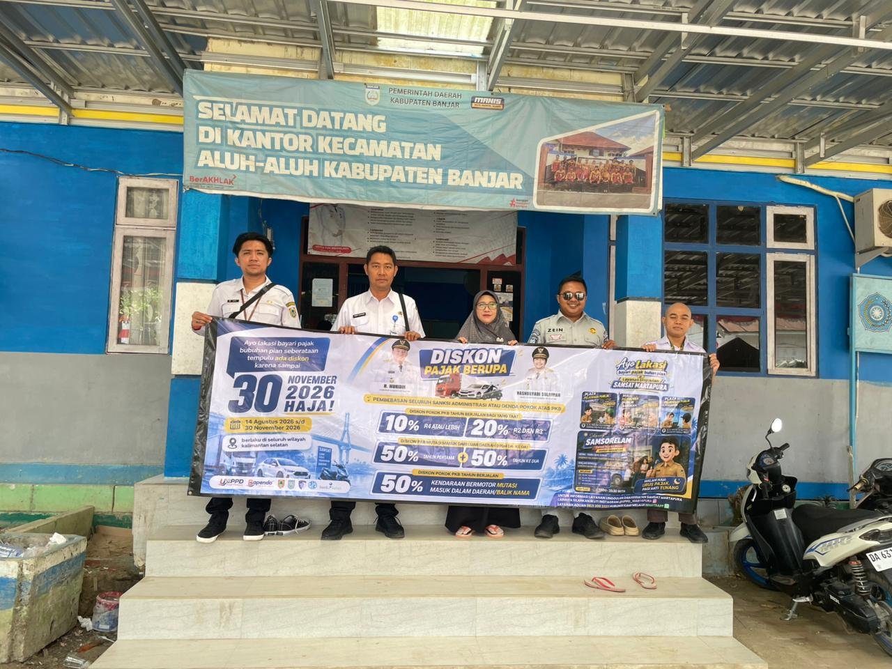 Tim Pembina Samsat Martapura Perluas Informasi Relaksasi Pajak Kendaraan Bermotor 2026 hingga Kecamatan Aluh-Aluh dan Tatah Makmur