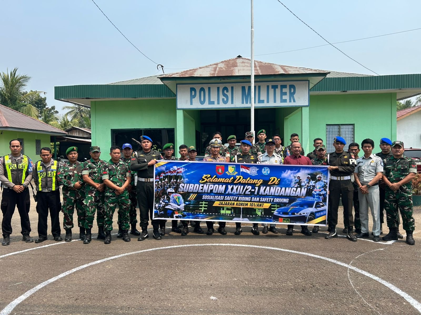 Perkuat Budaya Keselamatan, Jasa Raharja Bersama Subdenpom Kandangan Bersama Gelar Sosialisasi Safety Driving dan Safety Riding
