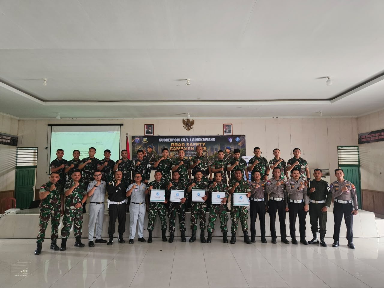 Bangun Kesadaran Berlalu Lintas, Jasa Raharja Singkawang Ajak TNI Jadi Pelopor Keselamatan